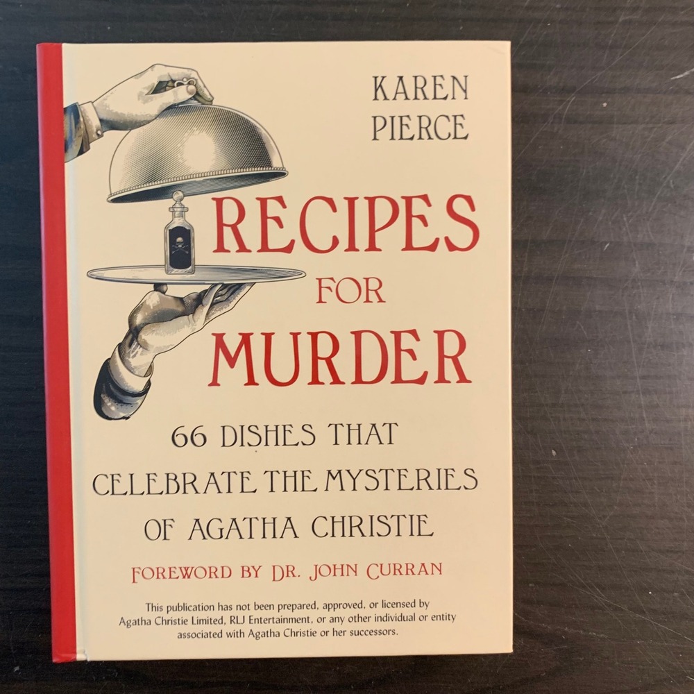 Recipes‎ for Murder Agatha Christie Cookbook Karen Pierce Hardcover 2023